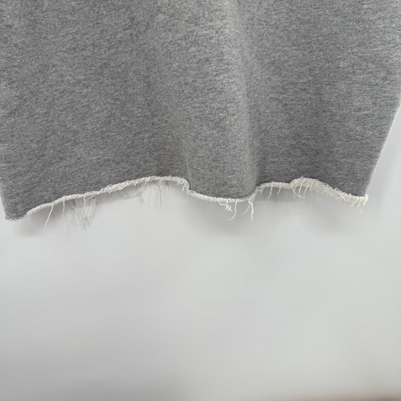 Cinq à Sept Blaise Bonne Nuit Paris Sweatshirt Grey‎ XS Women's Cotton Raw Hem - Picture 5 of 10